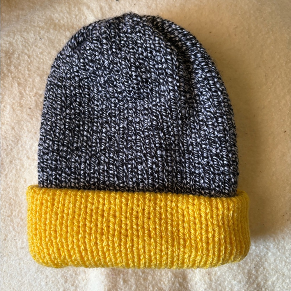 Yellow and Black Kids Beanie